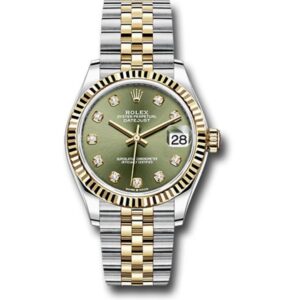 Rolex Datejust M278273-0029 Ogdj Olive Green Diamonds