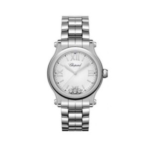 Chopard Happy Sport Quartz White Dial Ladies Watch Ref. 278590-3002