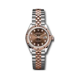Rolex Datejust 279171 Chodj Chcololate Diamond Dial 28Mm Steel And 18Kt Rose Gold Ladies Watch