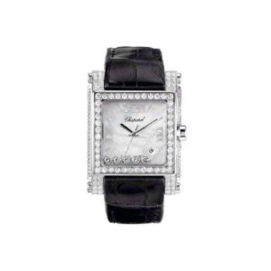 Chopard Happy Sport Square 18Kt White Gold With Diamonds Ladies Watch