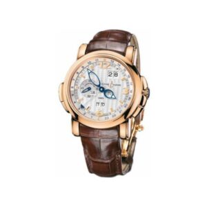 Ulysse Nardin Gmt 18Kt Rose Gold Silver Dial 42Mm Men’S Watch