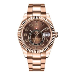 Rolex Sky Dweller 326935 Choao Chocolate Arabic Dial 42Mm18Kt Everose Gold Men’S Watch