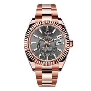Rolex Sky Dweller 326935 Dkr Slate Grey Index 42Mm 18K Rose Gold Men’S Watch