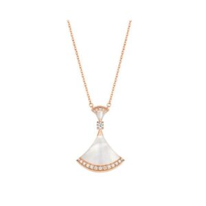 Bvlgari ‘Diva’S Dream Necklace’ In 18Kt Rose Gold With Mother Of Pearl Elements And Diamonds.