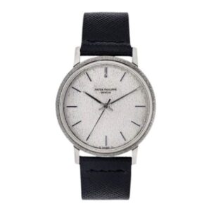 Patek Philippe Calatrava 3569 Silver Textured Index Dial Back Wind Automatic 18K White Gold