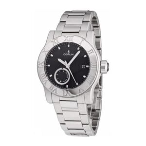 Corum Romvlvs Steel On Steel Bracelet Black Dial Men’S Watch Ref. 373.515.20/V810 Bn75