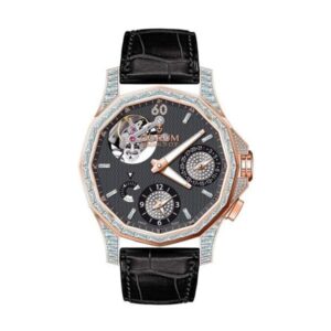 Corum Admiral’S Cup Seafender 47Mm Tourbillon Gmt Rose Gold Bagueete Diamond Bezel Men’S Watch Ref. 397.551.85/0001
