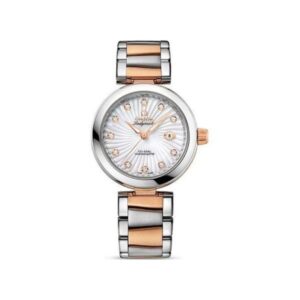 Omega De Ville 34Mm Stainless Steel &Amp; 18Kt Rose Gold Ladies Watch