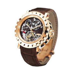Dewitt Tourbillon Differentiel Manual In Rose Gold On Brown Chocolate Dial Ref. Ac.8002.53.M1052