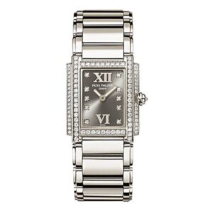 Patek Philippe Twenty~4 4908/200G-001 18Kt White Gold With Diamond-Set Bezel Ladies Watch