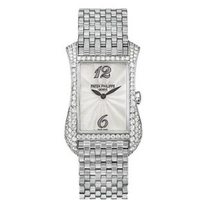 Patek Philippe Gondolo Serta 4972/1G-001 18K White Gold Diamond-Set Bezel Mother Of Pearl Dial Ladies Watch