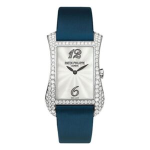Patek Philippe Gondolo 4972G-001 Serata Guilloche Mother Of Pearl Diamond-Set Bezel 18K White Gold