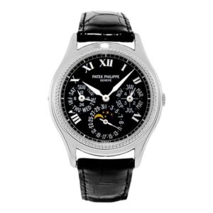 Patek Philippe Perpetual Calendar 5038G Black Dial Moonphase 36Mm Limited Edition 18K White Gold Unisex Watch