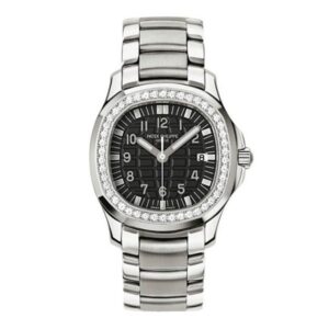 Patek Philippe Aquanaut Luce 5087/1A-001 Black Dial Diamond Bezel 35Mm Stainless Steel Ladies Watch