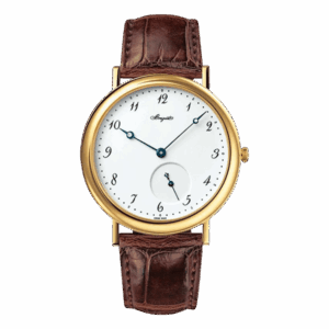 Breguet Classique 5140Ba/29/9W6 White Breguet Style Arabic Dial 40Mm 18Kt Yellow Gold Chestnut Brown Straps Men’S Watch