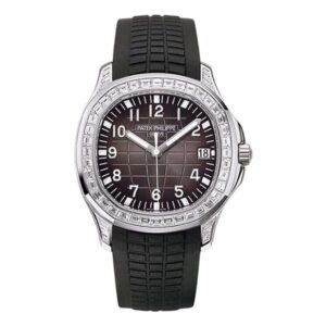 Patek Philippe Aquanaut 5167/300G-010 Black Dial Diamond Bezel 40Mm 18K White Gold