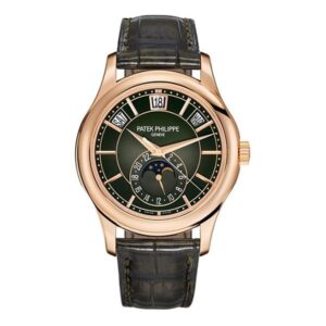 Patek Philippe Complications 5205R-011 Olive Green Sunburst Dial Annual Calendar