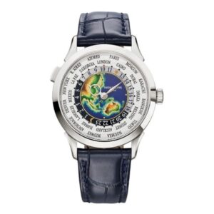 Patek Philippe Complications 5231G-001 White Blue- Oceania And South-East Asia Dial World Time 38.5Mm 18Kt White Gold Navy Blue Leather Straps Men’S Watch