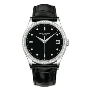 Patek Philippe Calatrava 5297G-001 18K White Gold 38Mm  With Ebony Black Opal Dial Men’S Watch