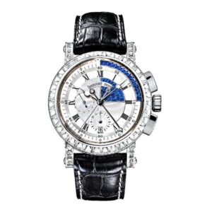 Breguet Marine 5829Bb/8S/9Zu.Dd0D Mother Of Pearl And Diamonds Chronograph 43Mm 18K White Gold Men’S Watch