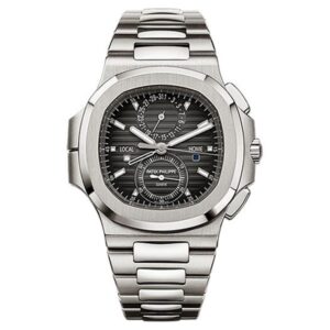 Patek Philippe Nautilus 5990/1A-001 Black Gradated Travel Time Chronograph 40.5Mm Stainless Steel Men’S Watch