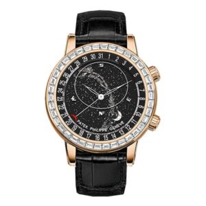 Patek Philippe Grand Complications 6104R-001 Celestial 18K Rose Gold Baguette Diamond-Set Men’S Watch