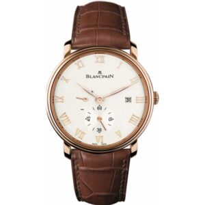 Blancpain Villeret Small Seconds Date &Amp; Power Reserve Mechanical Mens Watch Ref. 6606-3642-55B