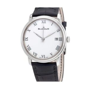 Blancpain Villeret 8 Days White Enamel Dial 18Kt White Gold Men’S Watch