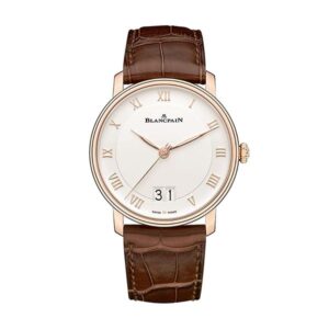 Blancpain Villeret Grand Date 6669-3642-55B Rose Gold With Brown Leather Men’S Watch Watch