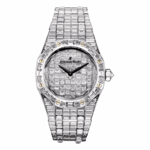 Audemars Piguet Royal Oak Diamond Pave White Gold Ladies Watch