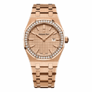 Audemars Piguet Royal Oak 67651Or.Zz.1261Or.03 Gold Index Dial 33Mm 18Kt Rose Gold Ladies Watch
