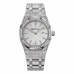 Audemars Piguet Royal Oak 67652Bc.Zz.1262Bc.01 White Gold Silver Dial Ladies Watch