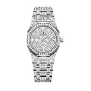 Audemars Piguet Royal Oak Quartz Diamond Pave Watch