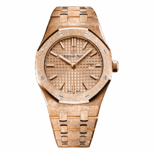 Audemars Piguet Royal Oak 33Mm Frosted 18Kt Rose Gold Ladies Watch