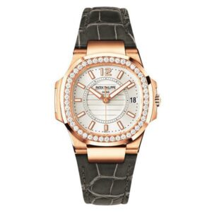 Patek Philippe Nautilus 7010R-001 18Kt Rose Gold & Diamonds White Dial Ladies’ Watch