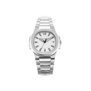 Patek Philippe Nautilus 7011/1G-001 32Mm White Gold Silvery White Dial Ladies Watch