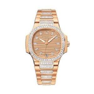 Patek Philippe Nautilus 7014/1R-001 33.6Mm 18K Rose Gold Ladies Watch