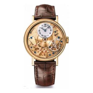 Breguet Tradition 7037Ba/11/9V6 Skeleton Dial Automatic 38Mm 18K Yellow Gold Unisex Watch