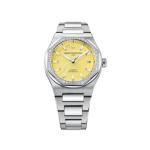 Girard Perregaux Laureato Yellow Dial 38Mm Stainless Steel Men’S Watch