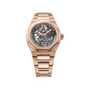 Girard Perregaux Laureato Skeleton 42Mm 18K Rose Gold Men’S Watch