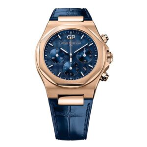 Girard Perregaux Laureato Chronograph 81020-52-432-Bb4A Blue Dial 42Mm Rose Gold Blue Dial Men’S Watch