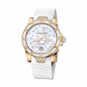 Ulysse Nardin Lady Diver Starry Night 40Mm 18T Rose Gold Mother Of Pearl Dial Ladies Watch