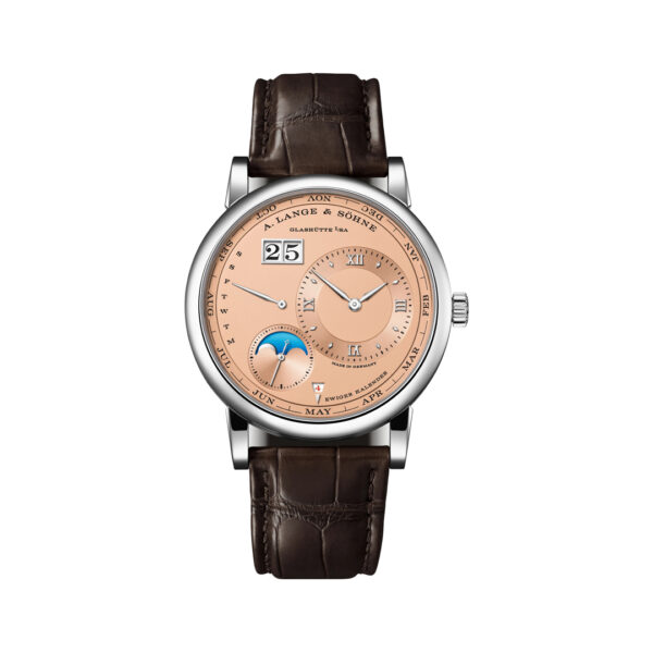 A. Lange & Sohne Lange 1 345.056 E / LSLS3453AA Perpetual Calendar Salmon Dial 41.9mm Men’s Watch