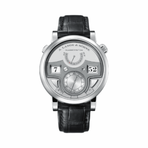 A. Lange & Sohne Zeitwerk 147.025F Minute Repeater Platinum 44mm Grey Dial Men’s Watch