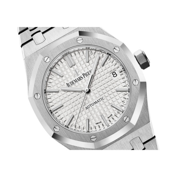 Audemars Piguet Royal Oak 15450St.Oo.1256St.01 Stainless Steel 37Mm Silver Dial Unisex Watch - Image 2