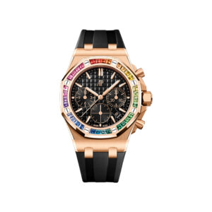 Audemars Piguet Offshore 26236OR.YY.D002CA.01 Chronograph Pink Rose Gold Rainbow 37mm Black Dial