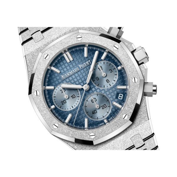 Audemars Piguet Royal Oak 26240BC.GG.1324BC.02 Chronograph 41mm Frosted White Gold Blue Dial - Image 2