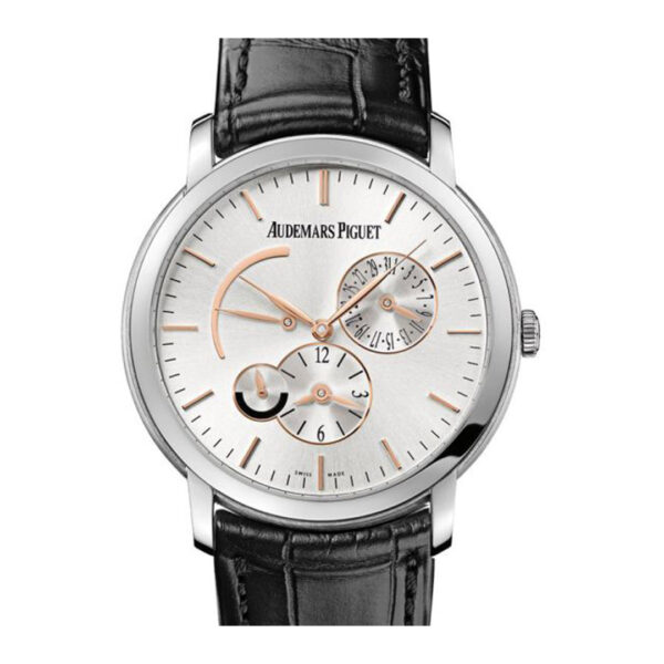 Audemars Piguet Jules Audemars Dual Time 26380BC.OO.D002CR.01 White Gold 41Mm Men’S Watch