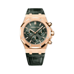 Audemars Piguet Royal Oak 26240OR.OO.D404CR.02 Rose Gold Chronograph Green Dial 41mm Men’s Watch