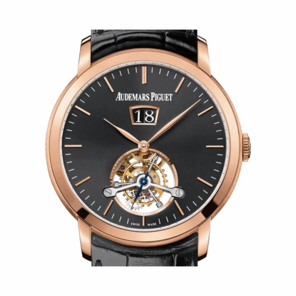 Audemars Piguet Jules Audemars 26559OR.OO.D002CR.01 Tourbillon Grande Date Pink Gold/Black - Image 3